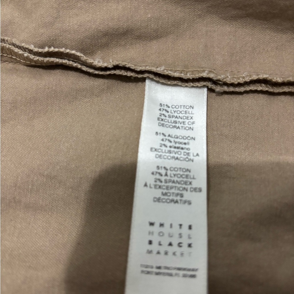 White House Black Market WHBM Pioneer Khaki Prairie Field Jacket 6 - Picture 9 of 10